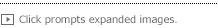 Click prompts expanded images
